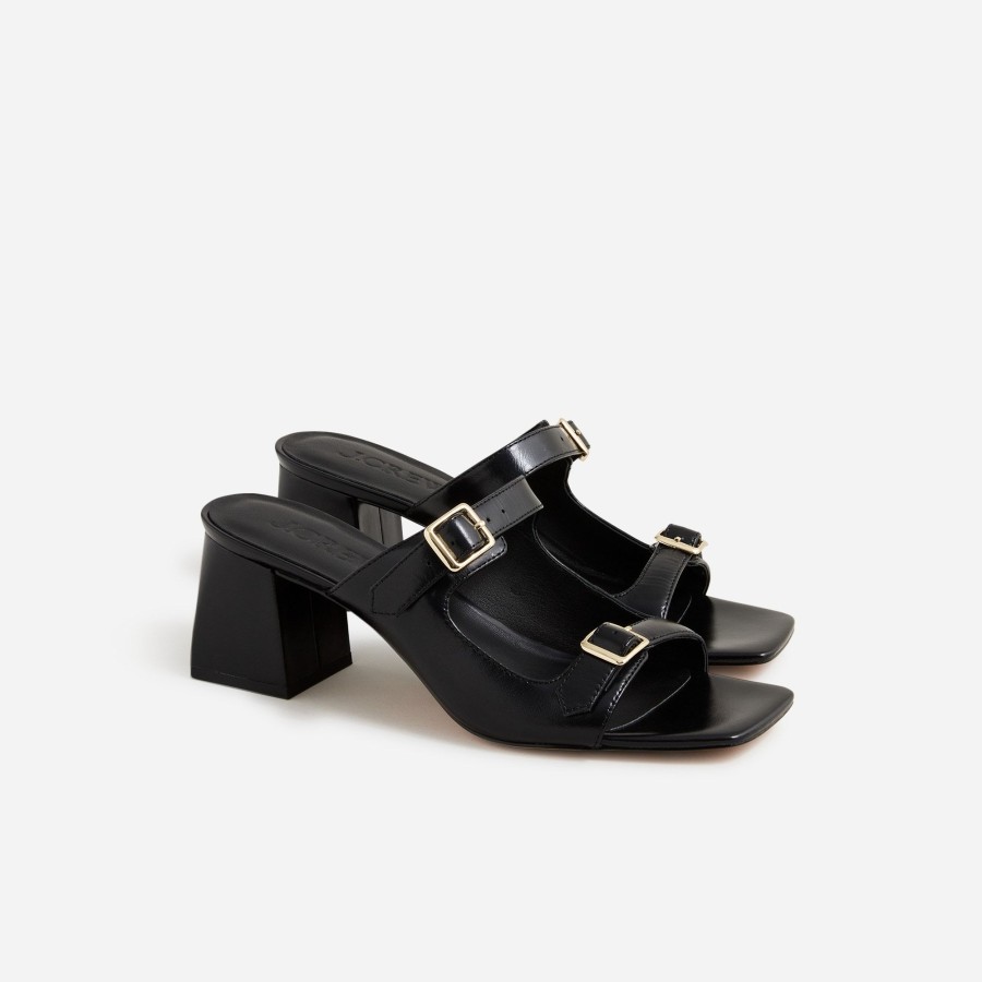 Online J.Crew Layne Buckle Sandals In Leather