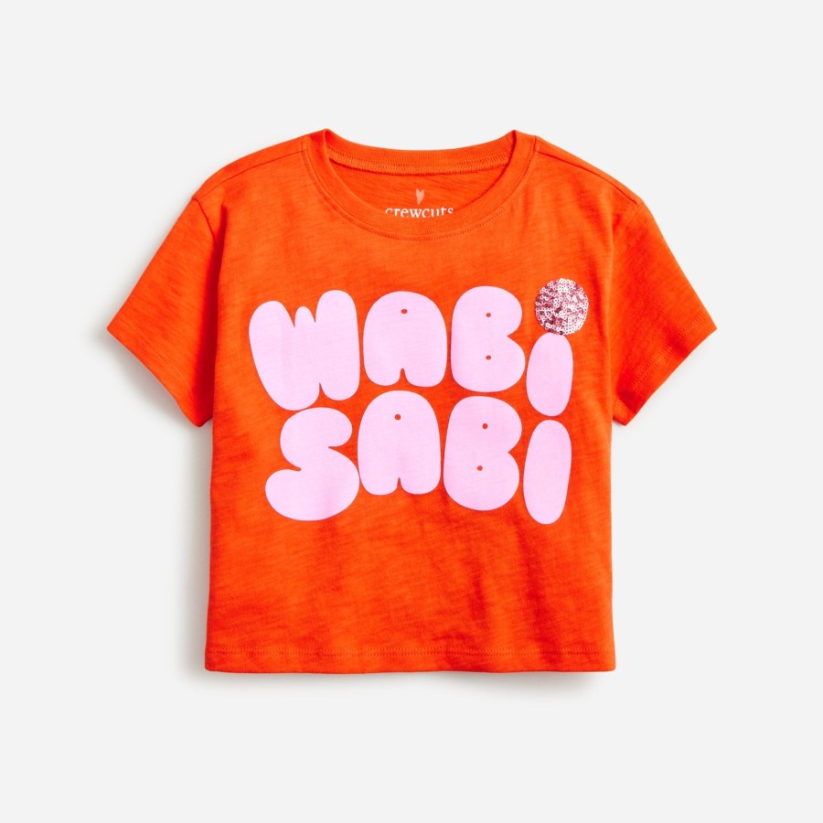 Best J.Crew Girls' Cropped Wabi-Sabi Graphic T-Shirt