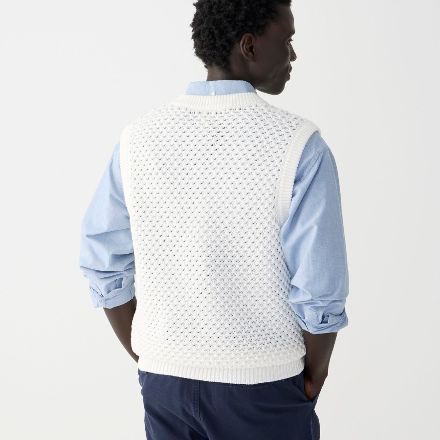 Best J.Crew Cotton Berry-Stitch Sweater-Vest