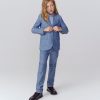 Clearance J.Crew Boys' Ludlow Suit Pant In Chambray