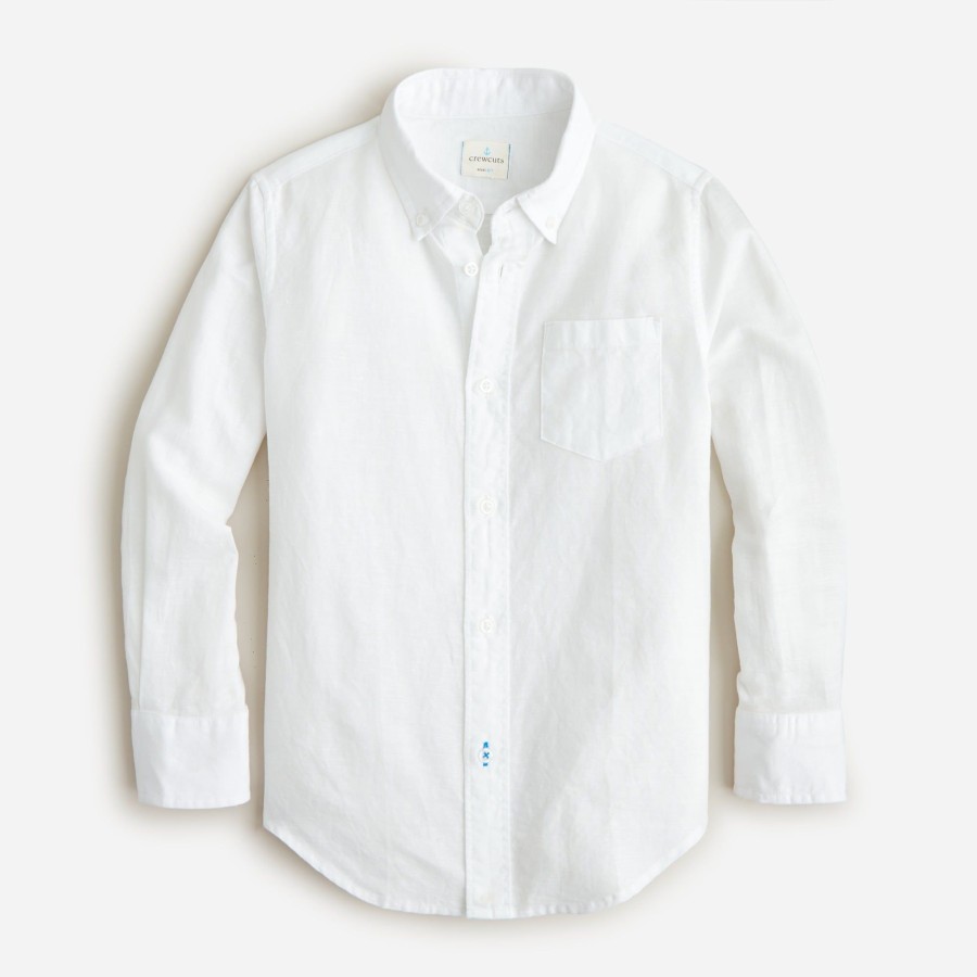 Best J.Crew Kids' Button-Down Linen-Blend Shirt