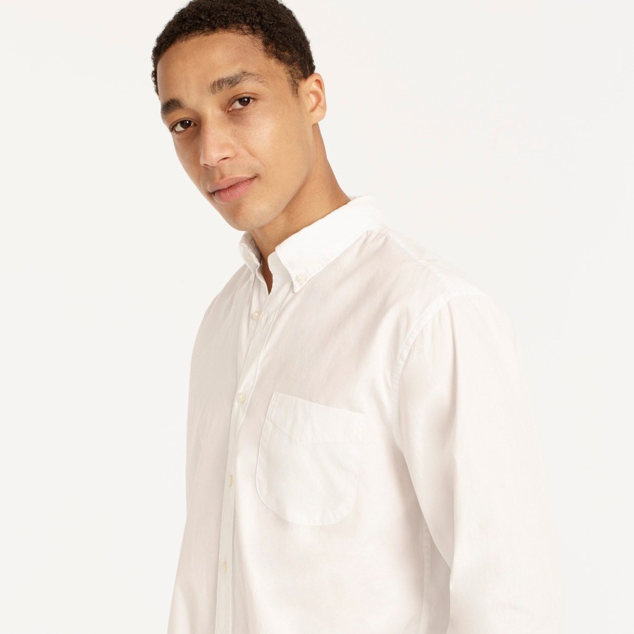 Best J.Crew Secret Wash Organic Cotton Poplin Shirt