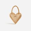 Clearance J.Crew Small Heart Straw Bag