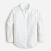 Clearance J.Crew Kids' Button-Down Linen-Blend Shirt