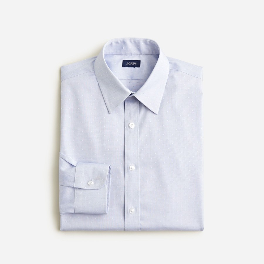 Online J.Crew Bowery Wrinkle-Free Dobby Dress Shirt With Point Collar