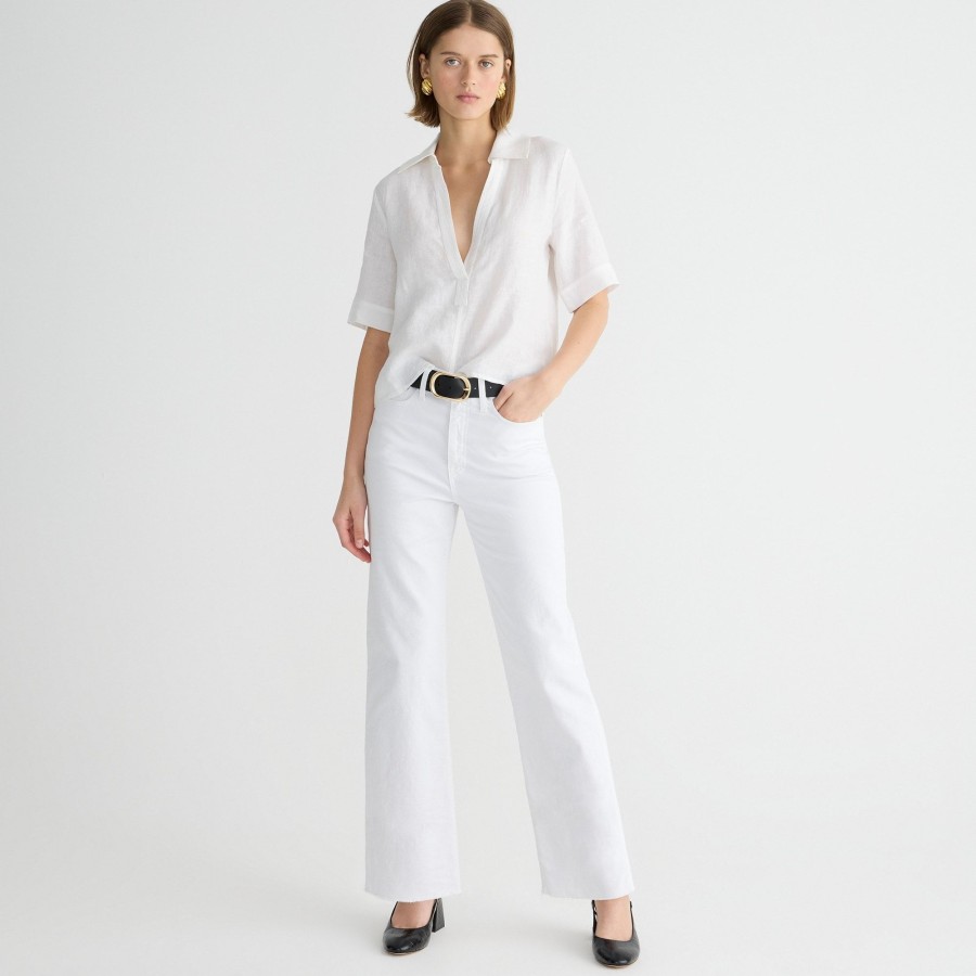 Wholesale J.Crew Slim Wide-Leg Jean In White Wash