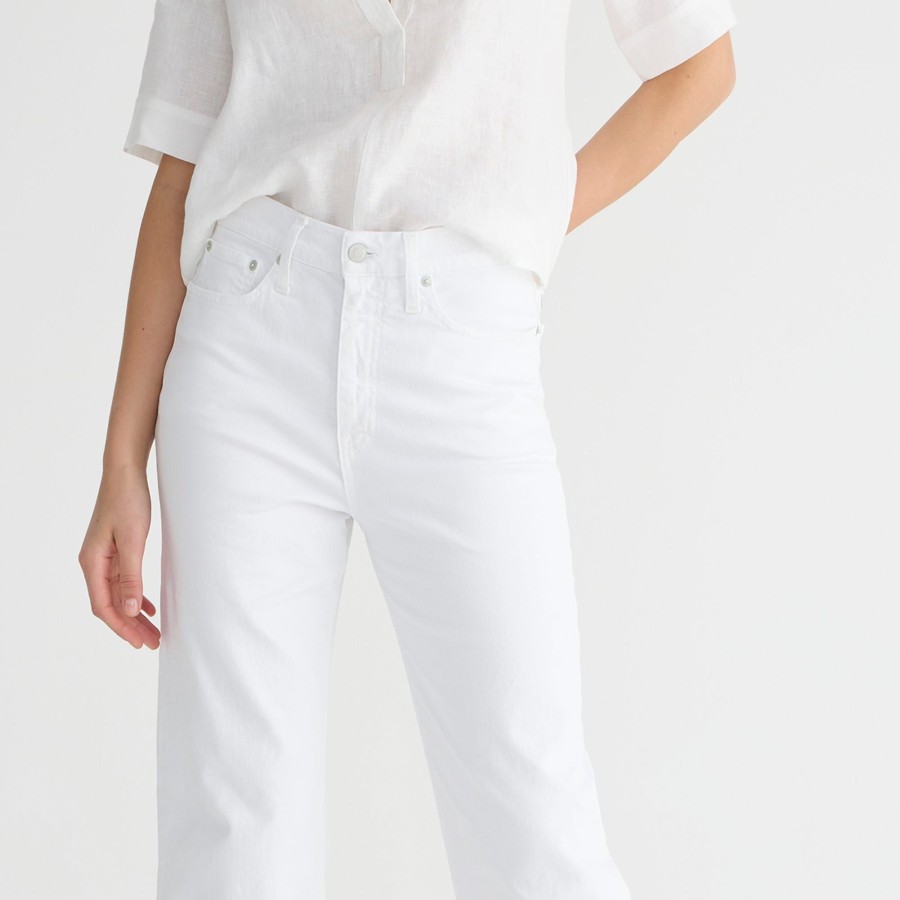 Wholesale J.Crew Slim Wide-Leg Jean In White Wash