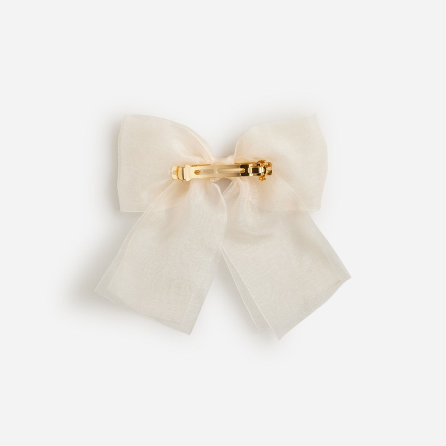 New J.Crew Sheer Bow Hair Clip