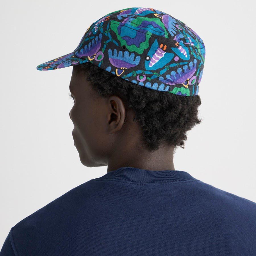 Online J.Crew Three-Panel Printed Linen Cap