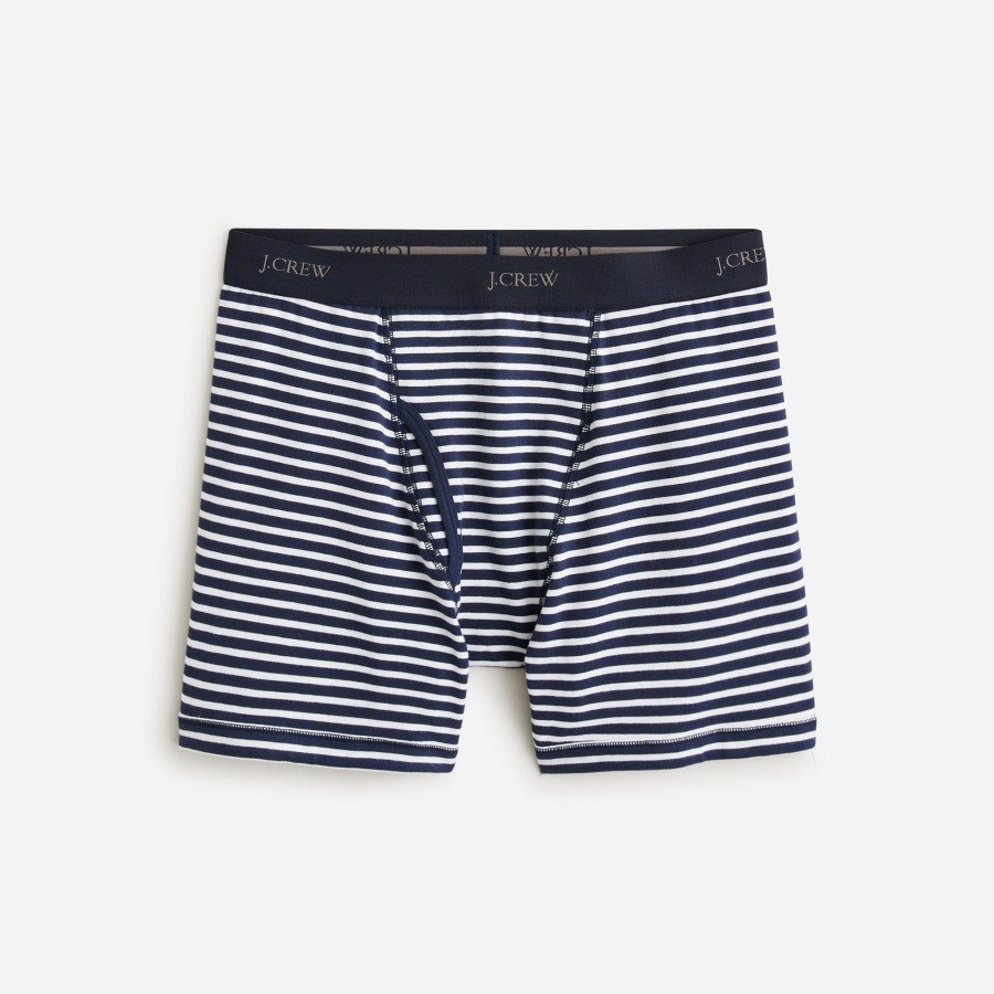 New J.Crew Stretch 4" Boxer Briefs In Stripe