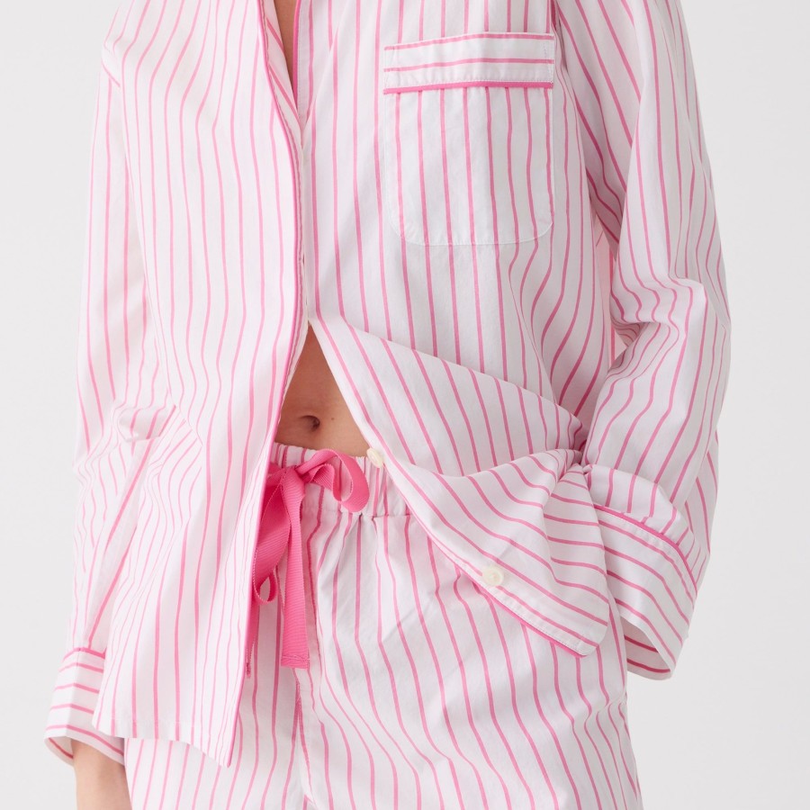 Online J.Crew Long-Sleeve Cotton Poplin Pajama Pant Set In Stripe