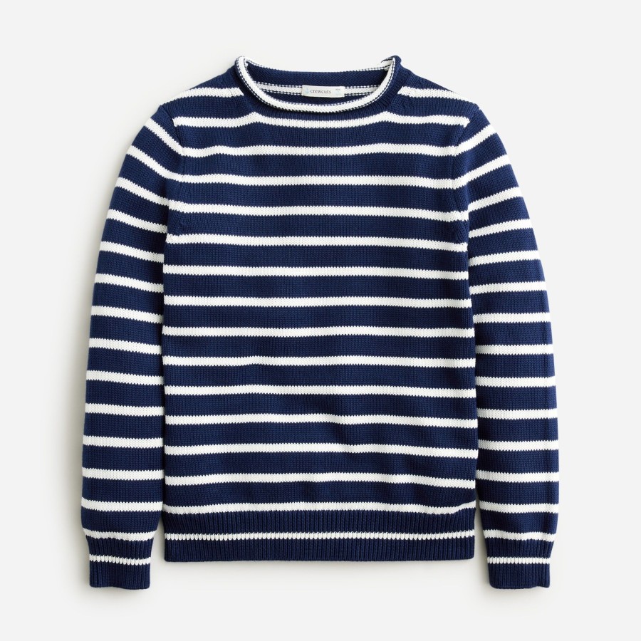 Online J.Crew Kids' Heritage Cotton Rollneck Sweater In Stripe