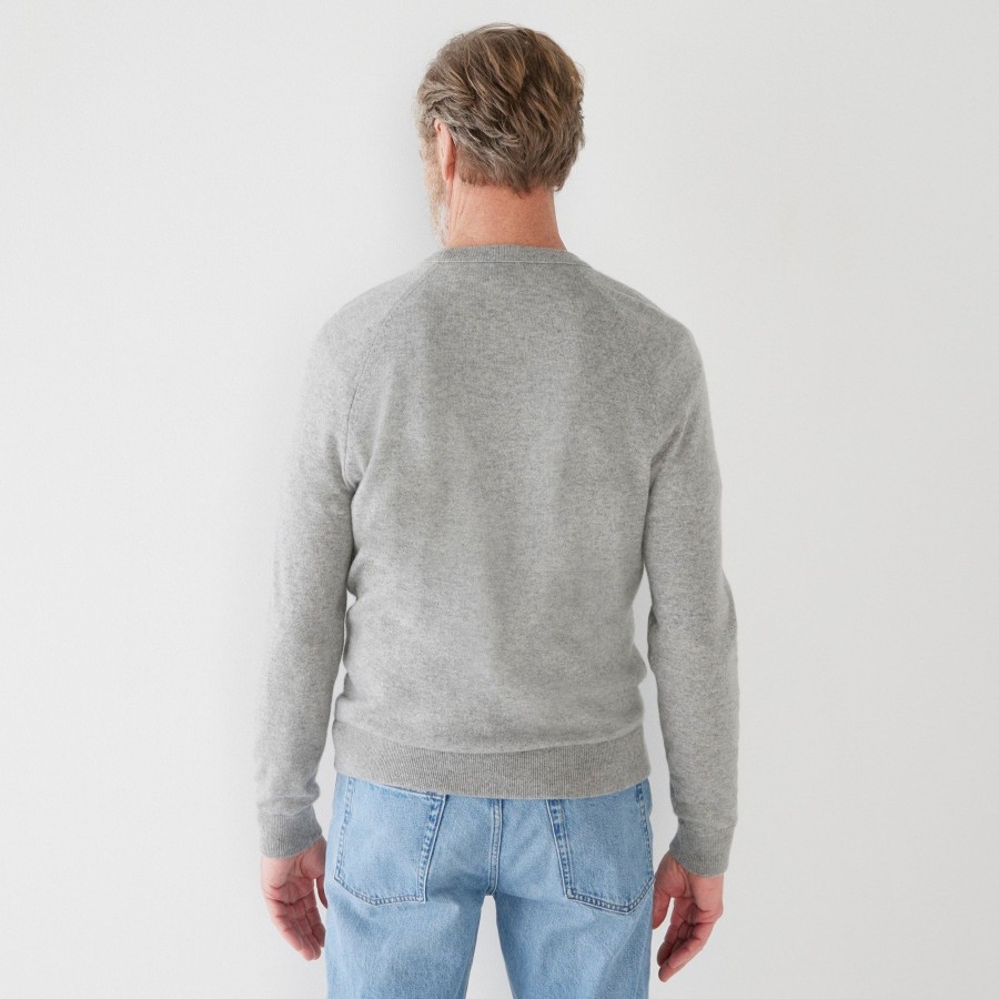 New J.Crew Cashmere Raglan-Sleeve Crewneck Sweatshirt