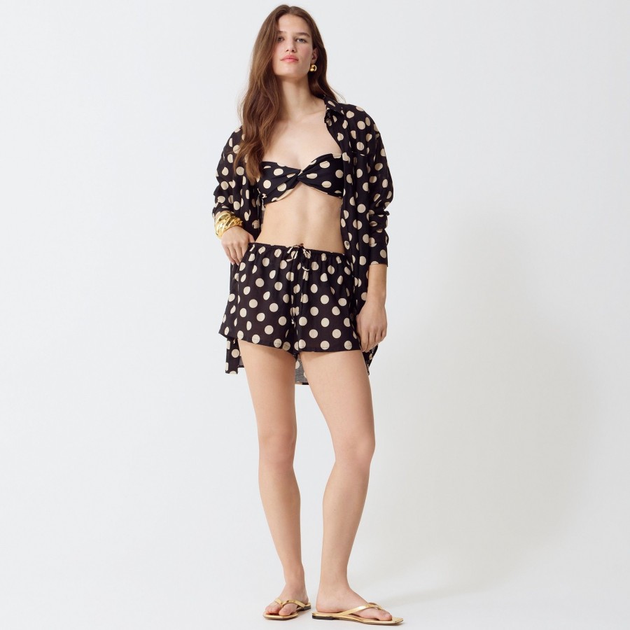 Online J.Crew Cotton Voile Beach Short In Dot Print