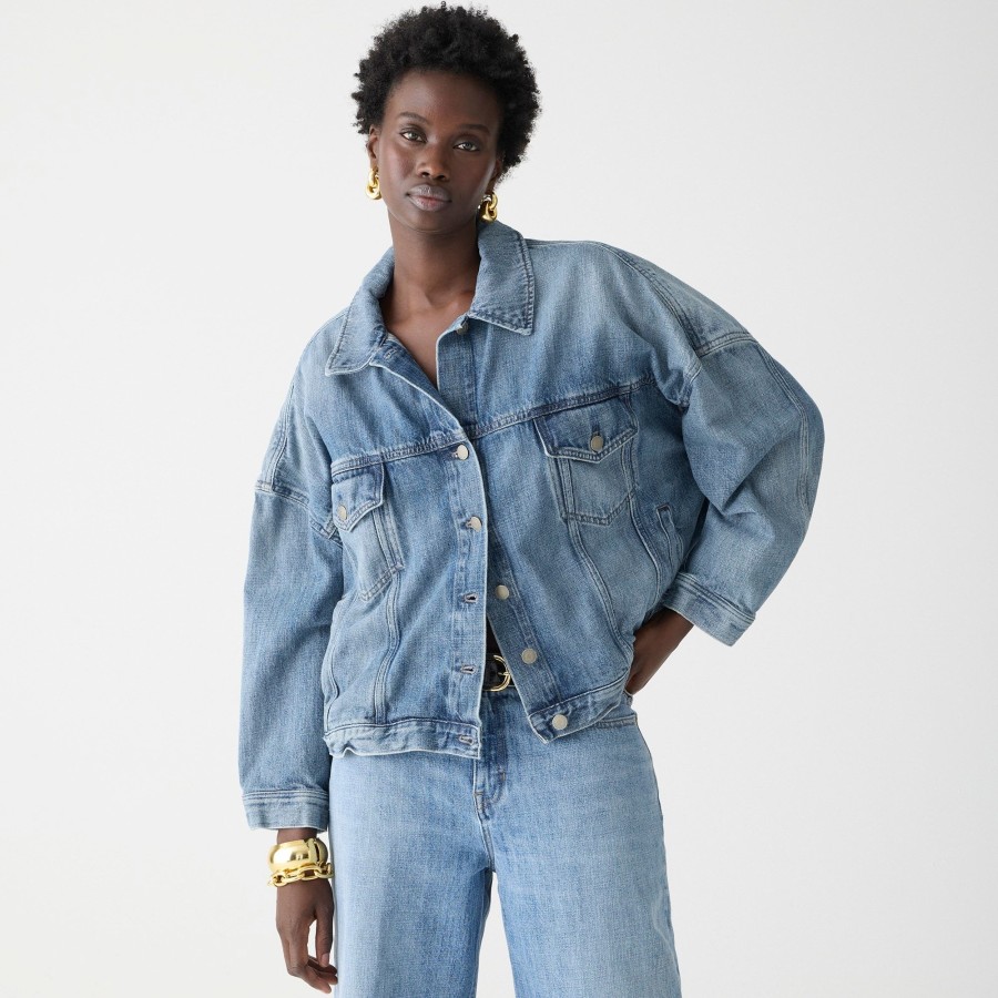 Online J.Crew Limited-Edition Point Sur Denim Trucker Jacket In Beach Way Wash