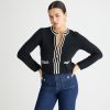 Wholesale J.Crew Emilie Sweater Lady Jacket With Contrast Trim