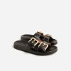 Hot J.Crew Marlow Sandals In Croc-Embossed Leather