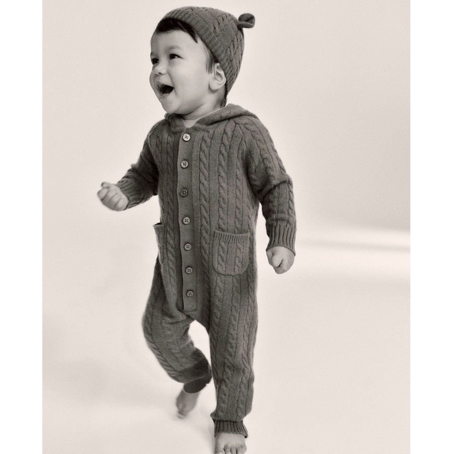 Clearance J.Crew Limited-Edition Baby Cashmere Cable-Knit Bear One-Piece