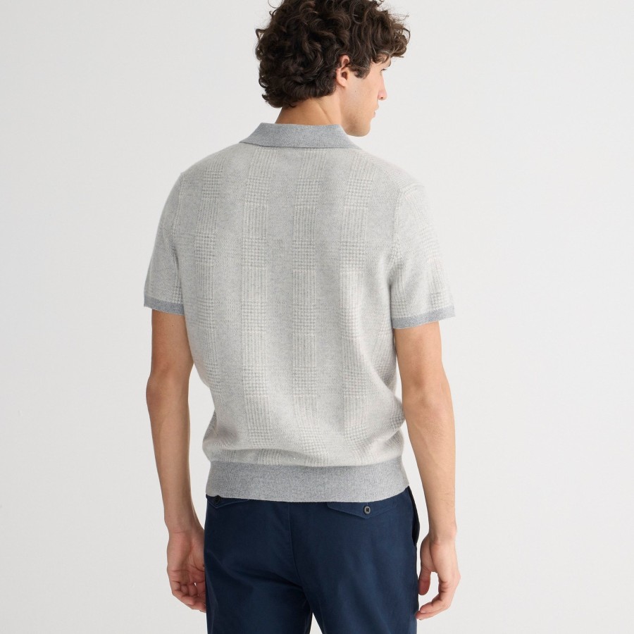 Best J.Crew Short-Sleeve Cashmere Sweater-Polo In Stripe