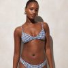 New J.Crew French Bikini Top In Gingham