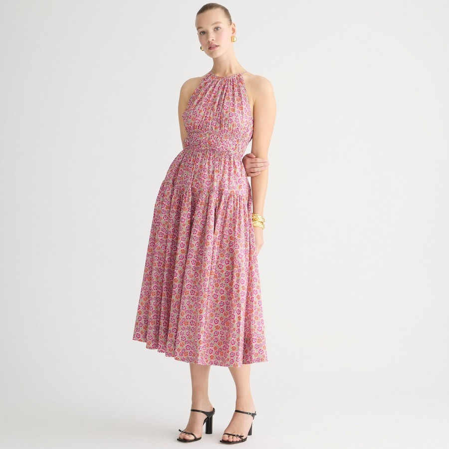 Wholesale J.Crew Halter-Neck Midi Dress In Liberty® Ellie Fabric