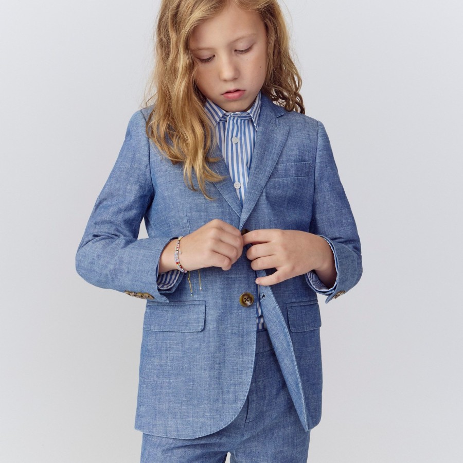 Clearance J.Crew Boys' Ludlow Jacket In Chambray