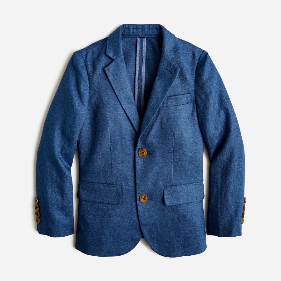 Clearance J.Crew Boys' Ludlow Unstructured Suit Jacket In Linen