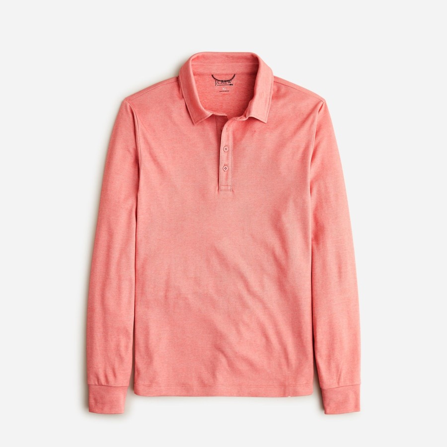 Best J.Crew Long-Sleeve Performance Polo Shirt With Coolmax® Technology