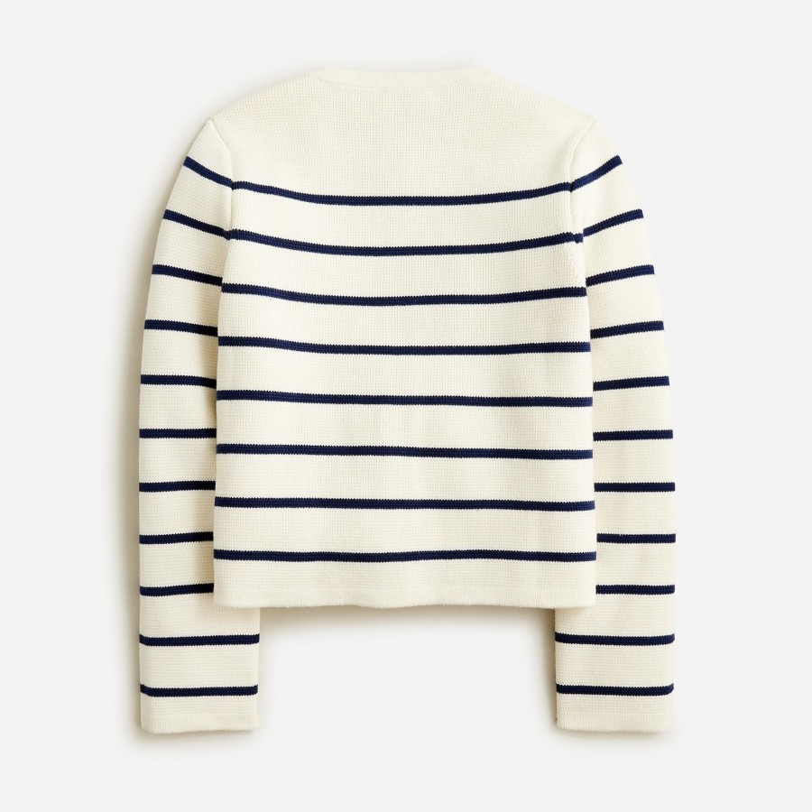 Clearance J.Crew Girls' Emilie Sweater Lady Jacket In Stripe