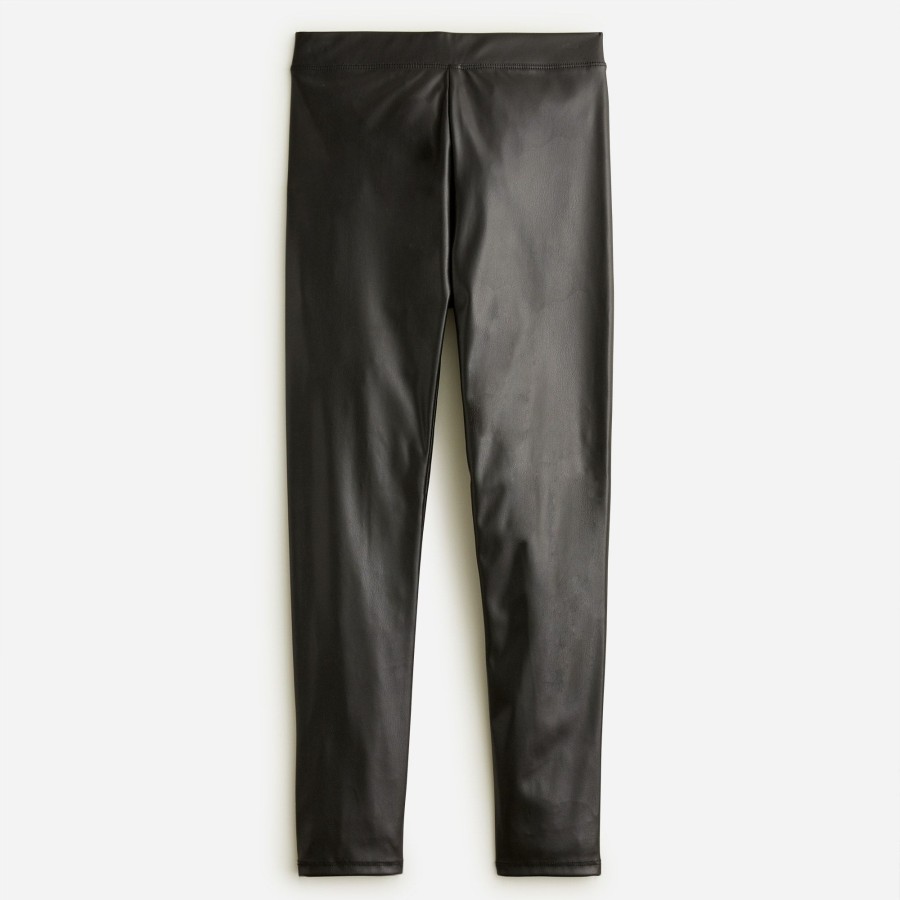 Hot J.Crew Girls' Faux-Leather Leggings