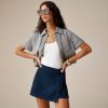 Hot J.Crew Denim Skort In Rinse Wash