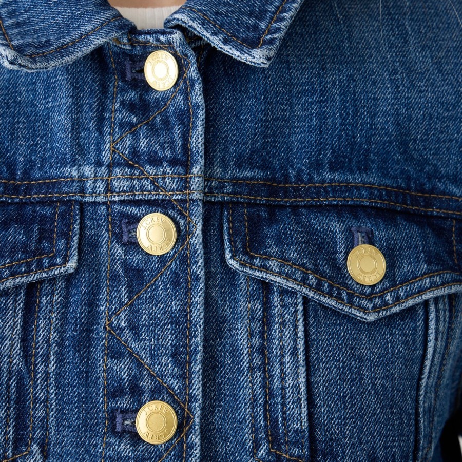 Hot J.Crew New Classic Denim Jacket In Alicia Wash