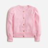 Online J.Crew Girls' Puff-Sleeve Cardigan Sweater