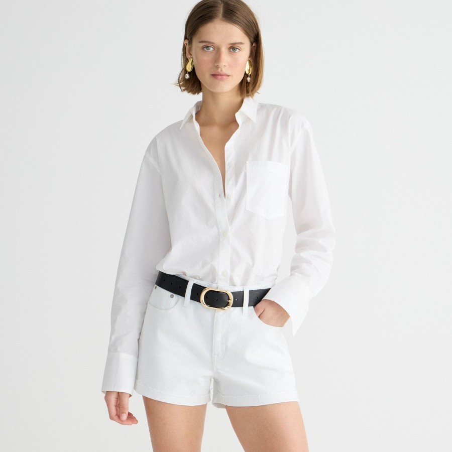 Wholesale J.Crew Mid-Rise Denim Short In White