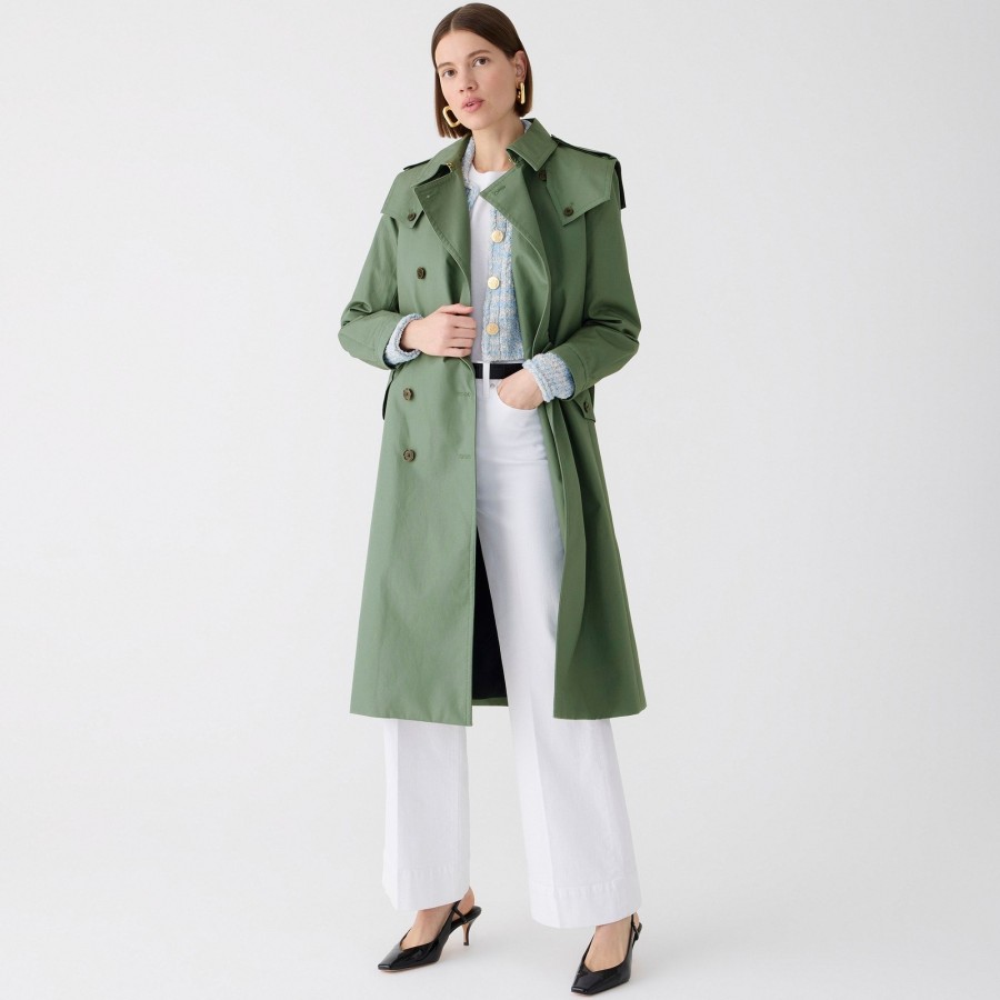 Online J.Crew Double-Breasted Trench Coat