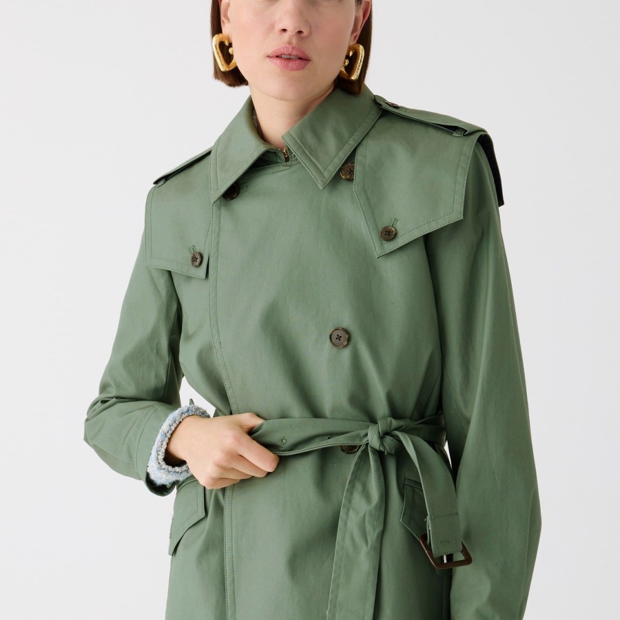 Online J.Crew Double-Breasted Trench Coat