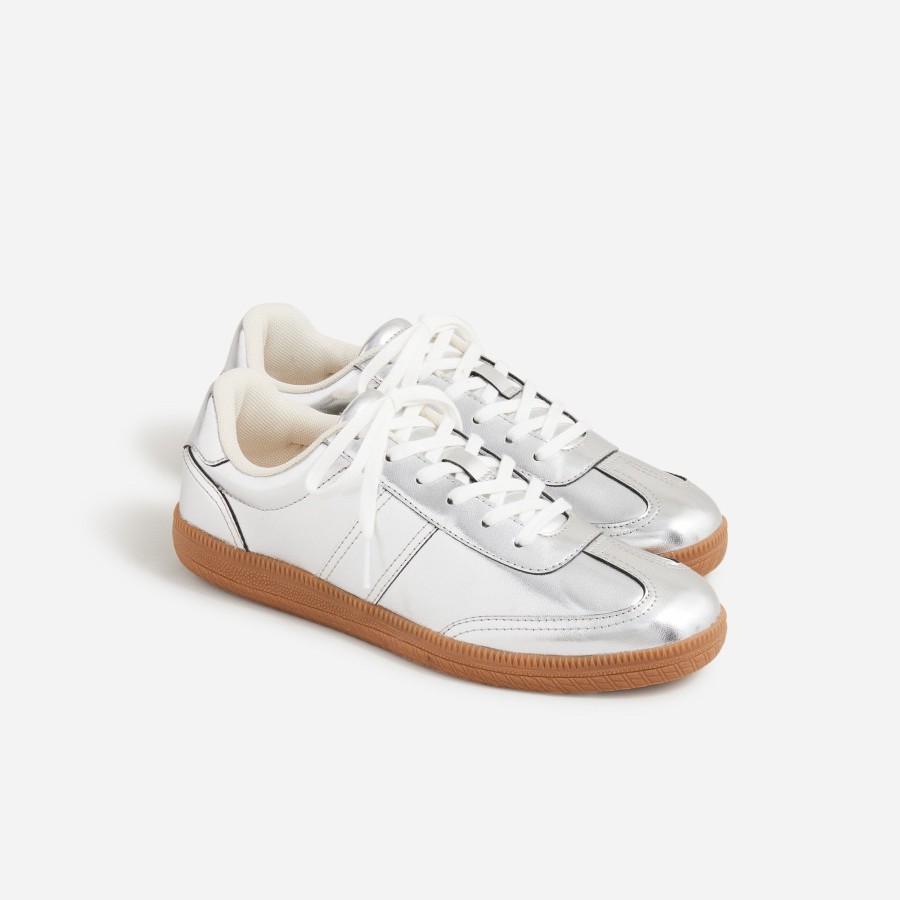 Online J.Crew J.Crew Field Sneakers In Metallic