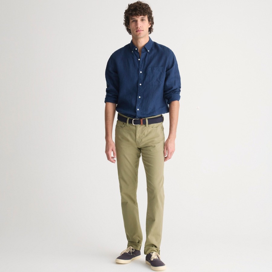 Hot J.Crew 484 Slim-Fit Garment-Dyed Five-Pocket Pant