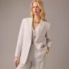 Clearance J.Crew Collection Tuxedo Blazer In Italian Linen Blend With Lurex® Metallic Threads