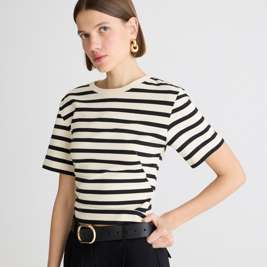 Best J.Crew Mariner Cloth Fitted-Waist T-Shirt In Stripe