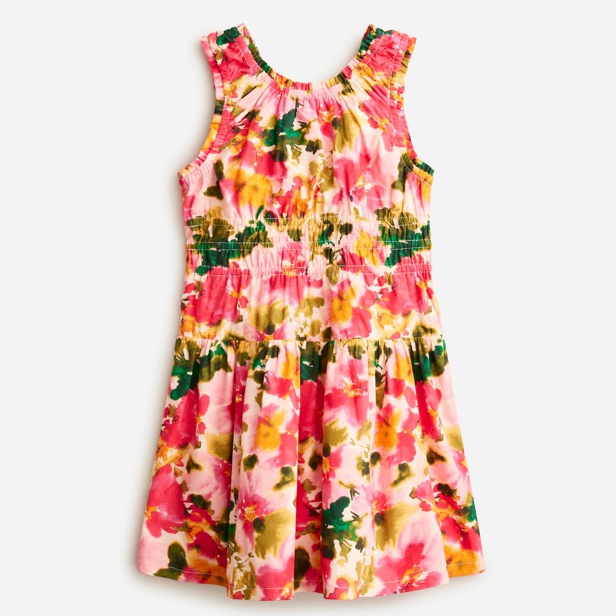 Online J.Crew Girls' Scoopneck Dress In Cotton Poplin Floral