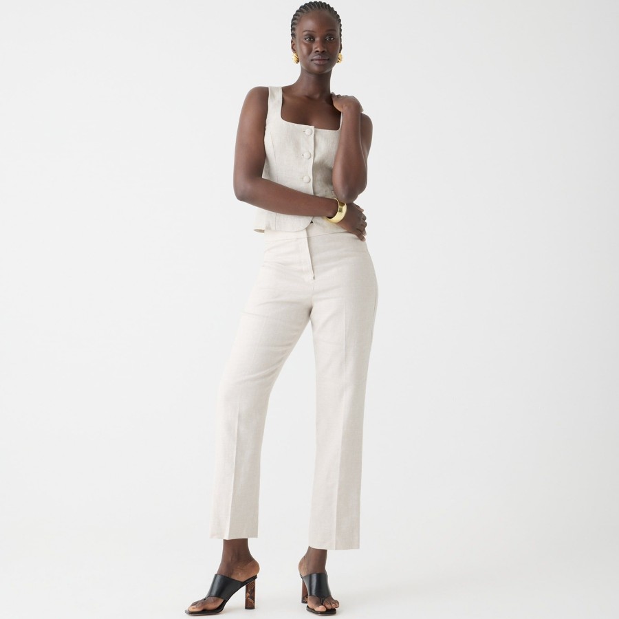 Wholesale J.Crew Kate Straight-Leg Pant In Stretch Linen Blend