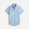 Best J.Crew Short-Sleeve Indigo Organic Chambray Shirt