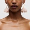 Online J.Crew Flower Applique Drop Earrings