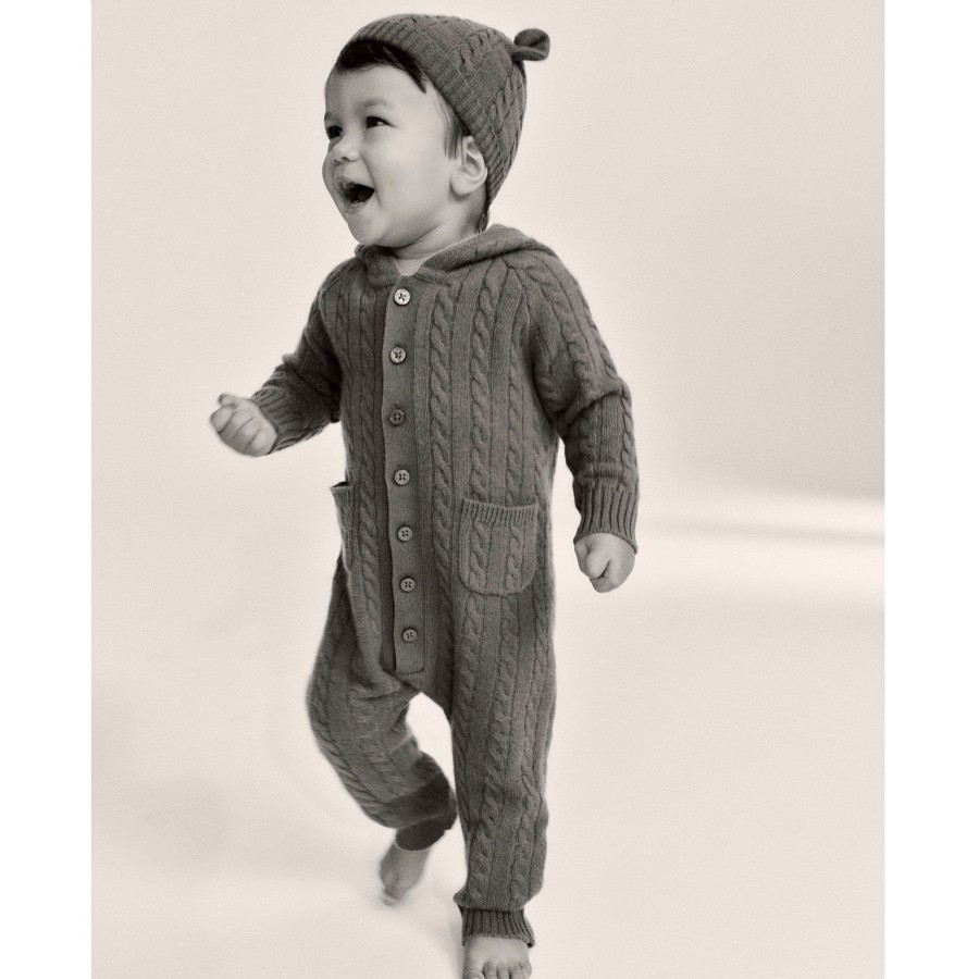 Online J.Crew Limited-Edition Baby Cashmere Cable-Knit Bear One-Piece