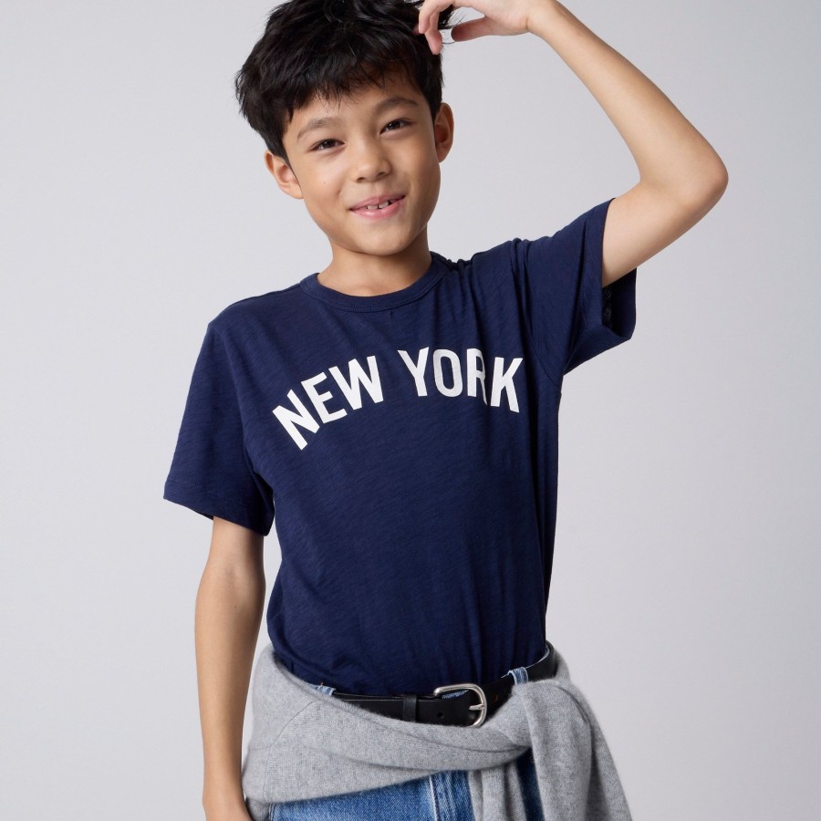 New J.Crew Boys' Short-Sleeve New York Graphic T-Shirt