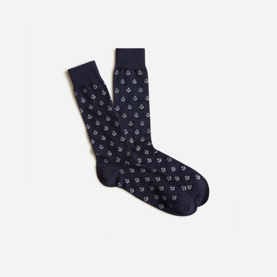 New J.Crew Anchor Socks