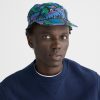 Clearance J.Crew Three-Panel Printed Linen Cap