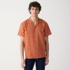 Online J.Crew Short-Sleeve Textured Cotton Camp-Collar Shirt