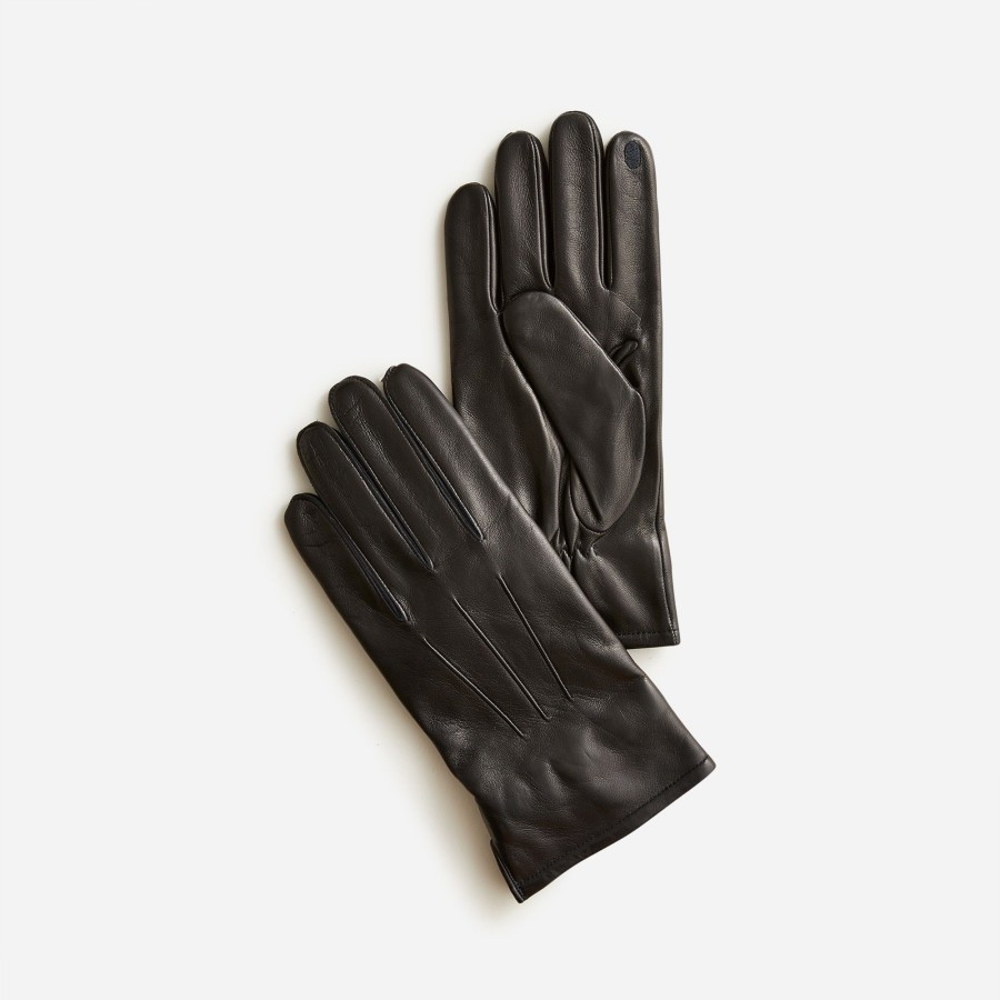 Clearance J.Crew Cashmere-Lined Leather Gloves